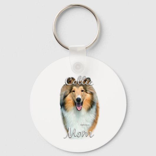 Collie (ruw) mama 2 sleutelhanger (Voorkant)