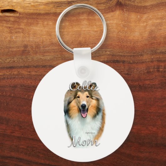 Collie (ruw) mama 2 sleutelhanger (Voorkant)