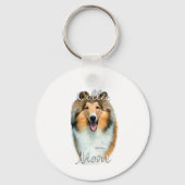 Collie (ruw) mama 2 sleutelhanger (Achterkant)