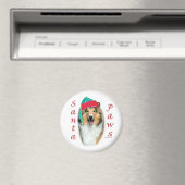 Collie (ruw) Santa Paws Magneet (Insitu (Vaatwasser))