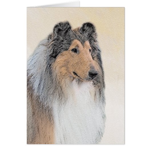 Collie (ruw) schilderen - Cute Original Dog Art (Voorkant)