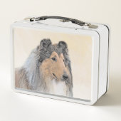 Collie (ruw) schilderen - Cute Original Dog Art (Achterkant)