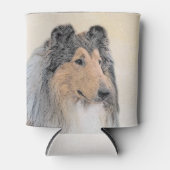 Collie (ruw) schilderen - Cute Original Dog Art Blikjeskoeler (Voorkant)