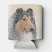 Collie (ruw) schilderen - Cute Original Dog Art Blikjeskoeler (Achterkant)