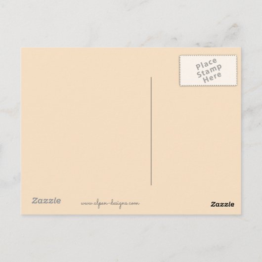 Collie (ruw) schilderen - Cute Original Dog Art Briefkaart (Achterkant)