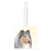 Collie (ruw) schilderen - Cute Original Dog Art Decoratie (Voorkant)