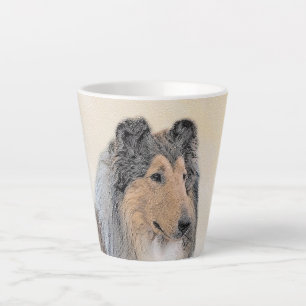 Collie (ruw) schilderen - Cute Original Dog Art Latte Mok