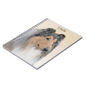 Collie (ruw) schilderen - Cute Original Dog Art Notitieboek (Linkerzijde)