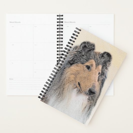 Collie (ruw) schilderen - Cute Original Dog Art Planner (Display)