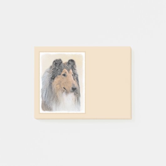 Collie (ruw) schilderen - Cute Original Dog Art Post-it® Notes (Voorkant)