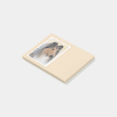 Collie (ruw) schilderen - Cute Original Dog Art Post-it® Notes (Schuin)