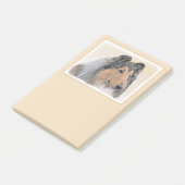 Collie (ruw) schilderen - Cute Original Dog Art Post-it® Notes (Schuin)