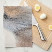 Collie (ruw) schilderen - Cute Original Dog Art Theedoek (Quarter Fold)