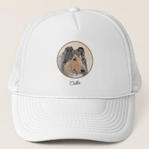 Collie (ruw) schilderen - Cute Original Dog Art Trucker Pet
