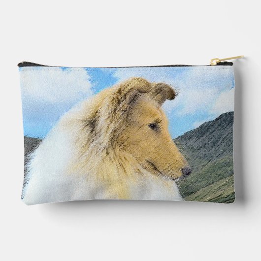 Collie Schilderen Rough Sable Merle Originele Hond Etui (Achterkant)