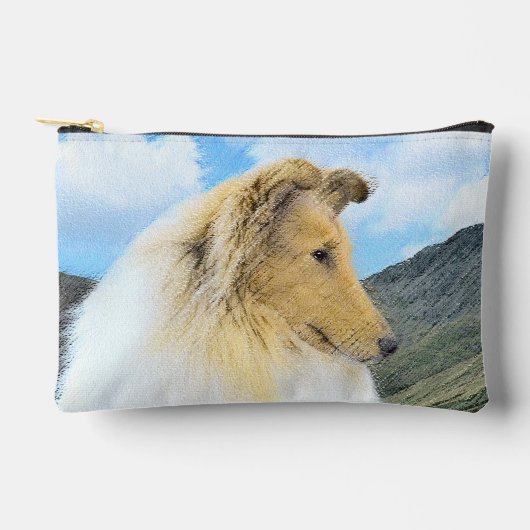 Collie Schilderen Rough Sable Merle Originele Hond Etui (Voorkant)