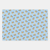 Collie Schilderen Rough Sable Merle Originele Hond Inpakpapier Vel (Voorkant)