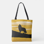 Collie/Sheepdog Zonsopgang Tote Bag (Achterkant)