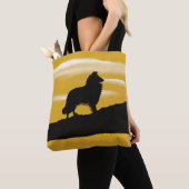 Collie/Sheepdog Zonsopgang Tote Bag (Dichtbij)