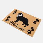 Collie / Sheltie Welkom Deurmat (Schuin)