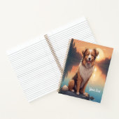 Collie Shepherd bij het meer Notitieboek (Binnen)