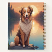 Collie Shepherd bij het meer Notitieboek (Achterkant)