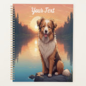 Collie Shepherd bij het meer Planner (Voorkant)