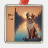 Collie Shepherd van Lake Metalen Ornament (Voorkant)