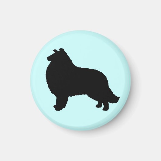 Collie Silhouet Magneet (Voorkant)