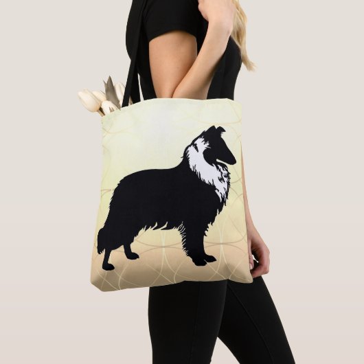 Collie Silhouet  Tote Bag (Dichtbij)