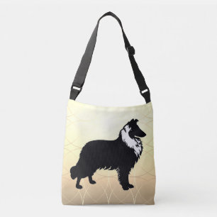 Collie Silhouette Crossbody Tas