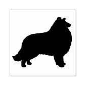 Collie Silhouette Rubberstempel (Afrduk)