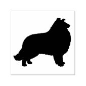Collie Silhouette Zelfinktende Stempel (Design)
