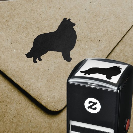 Collie Silhouette Zelfinktende Stempel