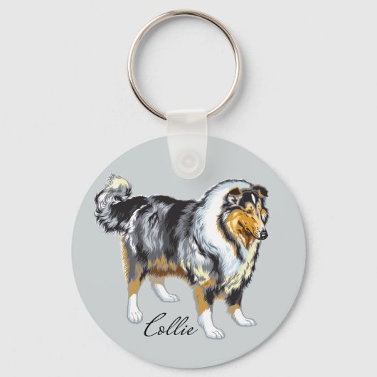collie sleutelhanger (Voorkant)