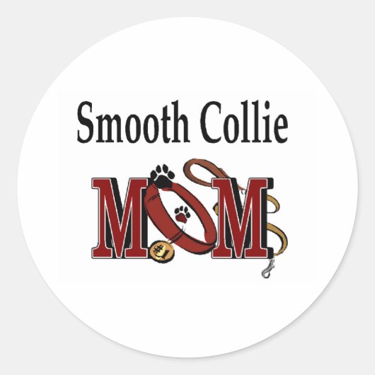 Collie Smooth Ma Sticker (Voorkant)