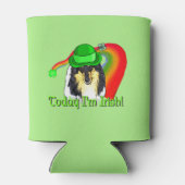Collie St Patricks Day Blikjeskoeler (Achterkant)