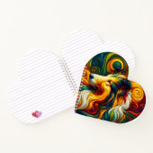 Collie Swirl Spiraal Notebook Notitieboek (Binnen)