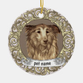 Collie ter nagedachtenis ornament (Voorkant)