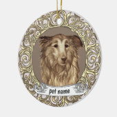 Collie ter nagedachtenis ornament (Links)