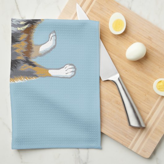 collie theedoek (Quarter Fold)