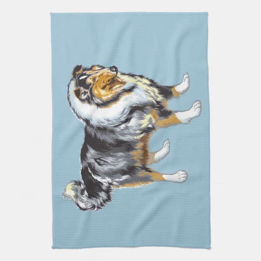 collie theedoek (Verticaal)