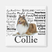 Collie Traits Magnet (Voorkant)