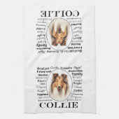 Collie Traits Theedoek (Verticaal)