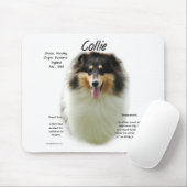 Collie (tri rough) Geschiedenis Ontwerp Muismat (Met muis)