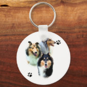 Collie Trio - Sleutelhanger (Voorkant)