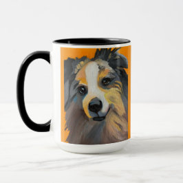 Collie | Tweekleurige mok, 0,45 l Mok