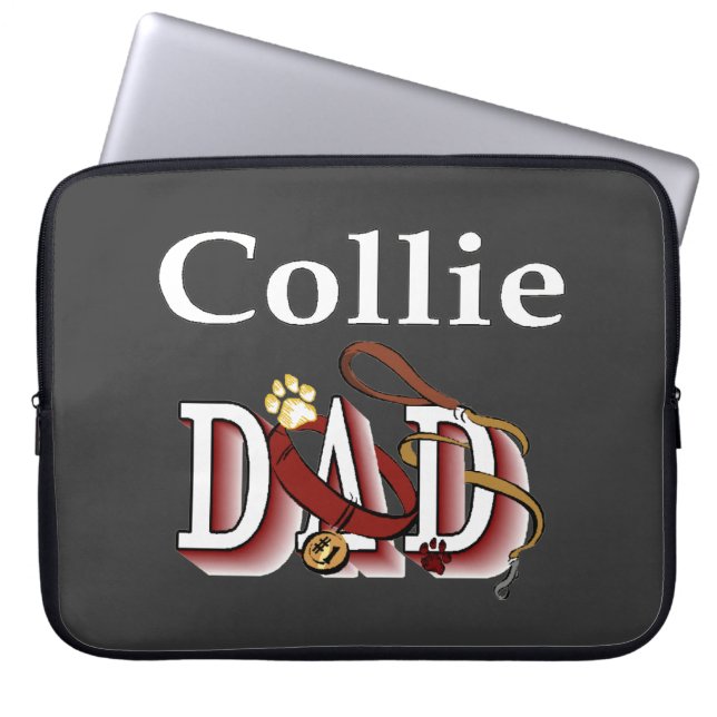 Collie Vader Cadeaus Laptop Sleeve (Voorkant)