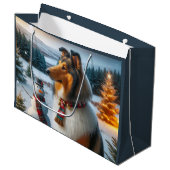 Collie Vakantie Groot Cadeauzakje (Voorkant Gekanteld)