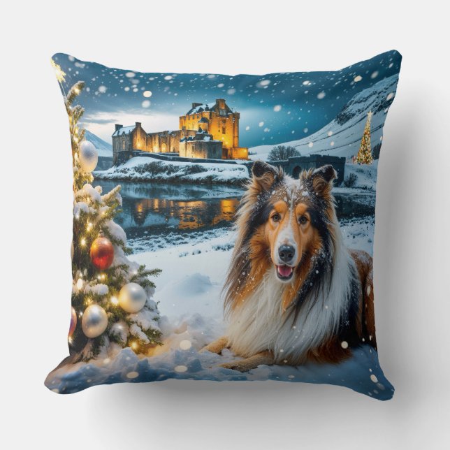 Collie-vakantie Kussen (Voorkant)